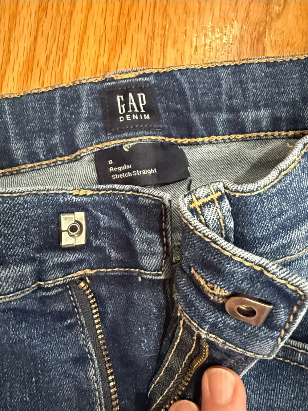 GAP Boys Size 8 Regular Jeans in Deep Blue Wash